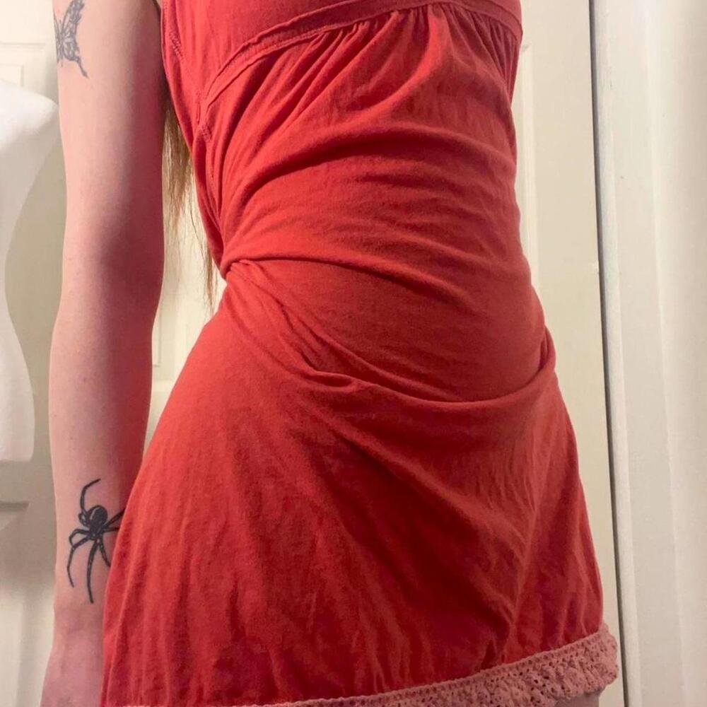 babydoll dress w lace trim